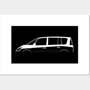 Renault Espace (2002) Silhouette Posters and Art